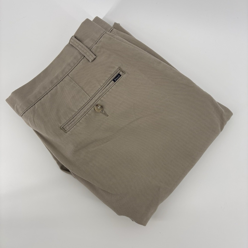 Ralph Ralph Lauren Mens Classic Khaki Tan Chino Pants 32/30 Casual Y2K